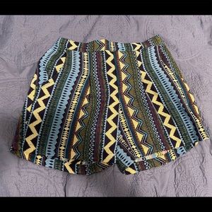 Wai Men’s Hawaiian Style Stitched Shorts Large